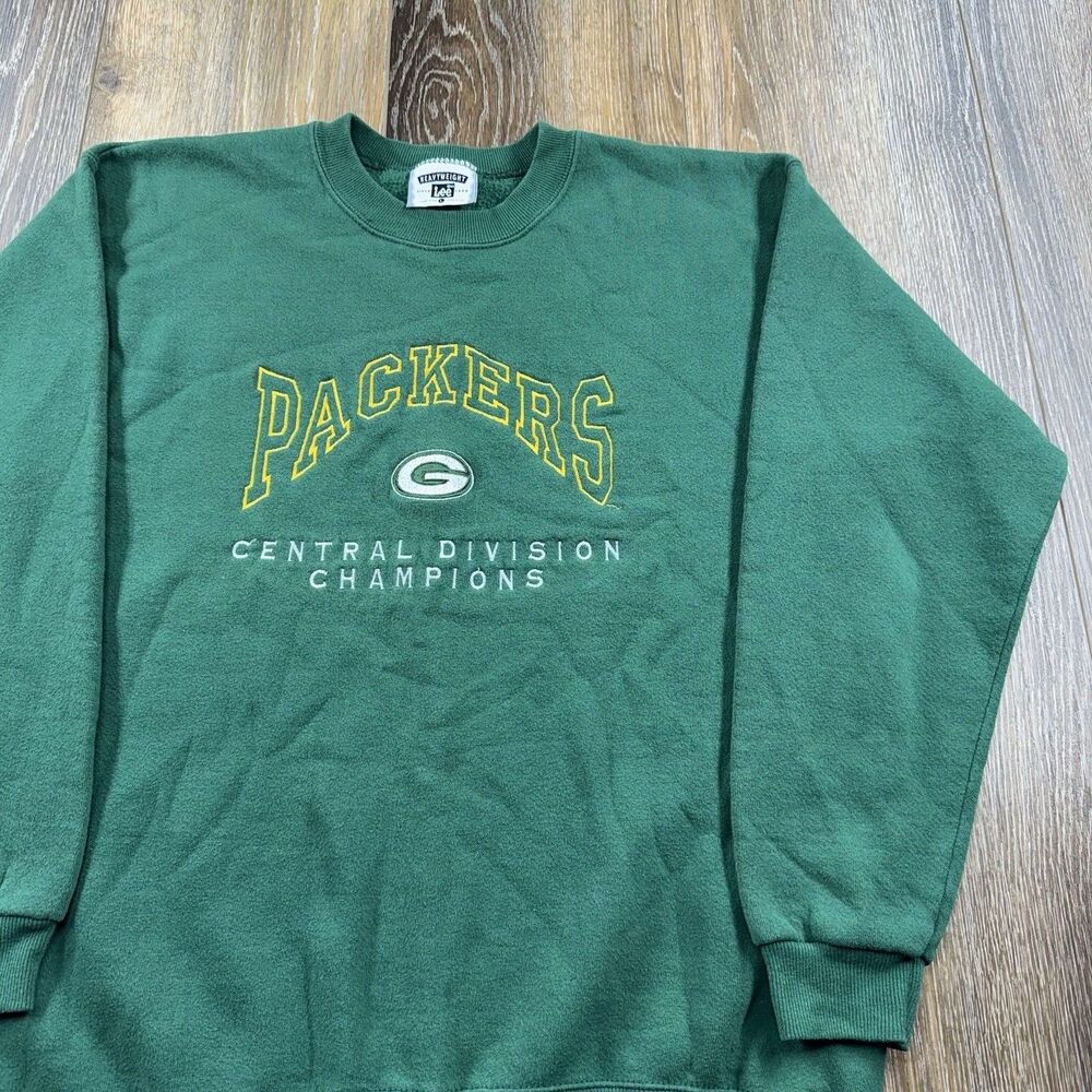 Vintage Green Bay Packers Sweatshirt Mens L NFL Football Team 90s USA Sweater